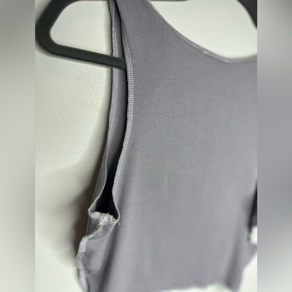 Papermoon Color-block ribbed crop tank top - Picture 9 of 10